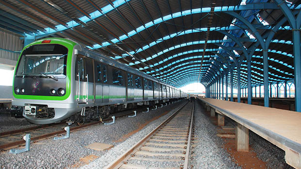 Pbhattiprolu, CC BY-SA 3.0 , via Wikimedia Commons - Bangalore Metro Green Line