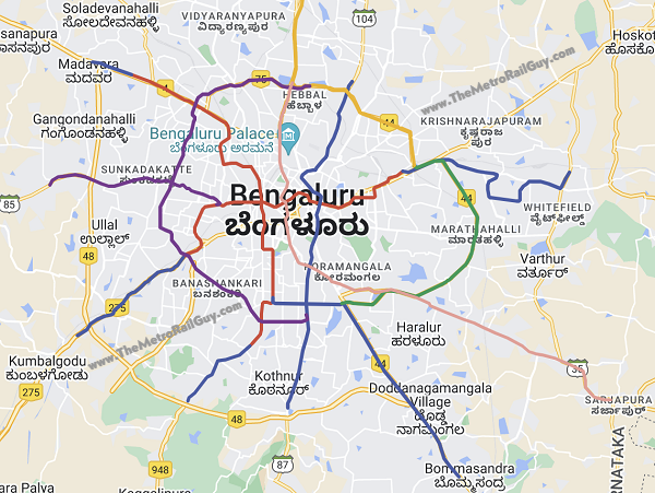 Pic Courtesy - Bangalore Metro Rail Corporation Ltd. - Bangalore Metro Phase 3