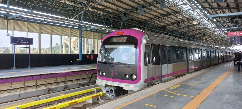 Sameer2905, CC BY-SA 4.0 , via Wikimedia Commons - Bangalore Metro Pink Line