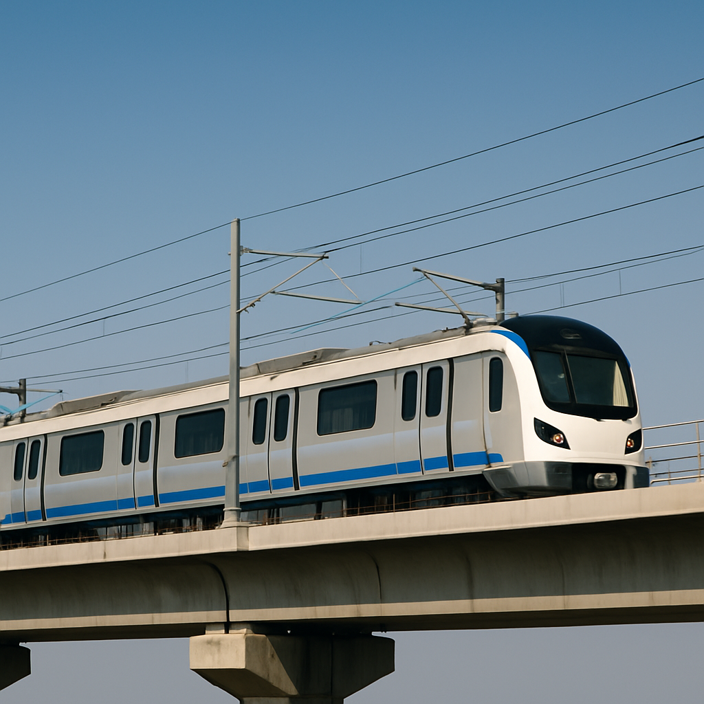 Image created by AI - Raipur Metro Corridor