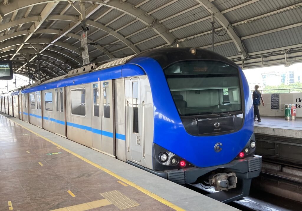 Arjun1001, CC BY-SA 4.0 , via Wikimedia Commons - Chennai Metro