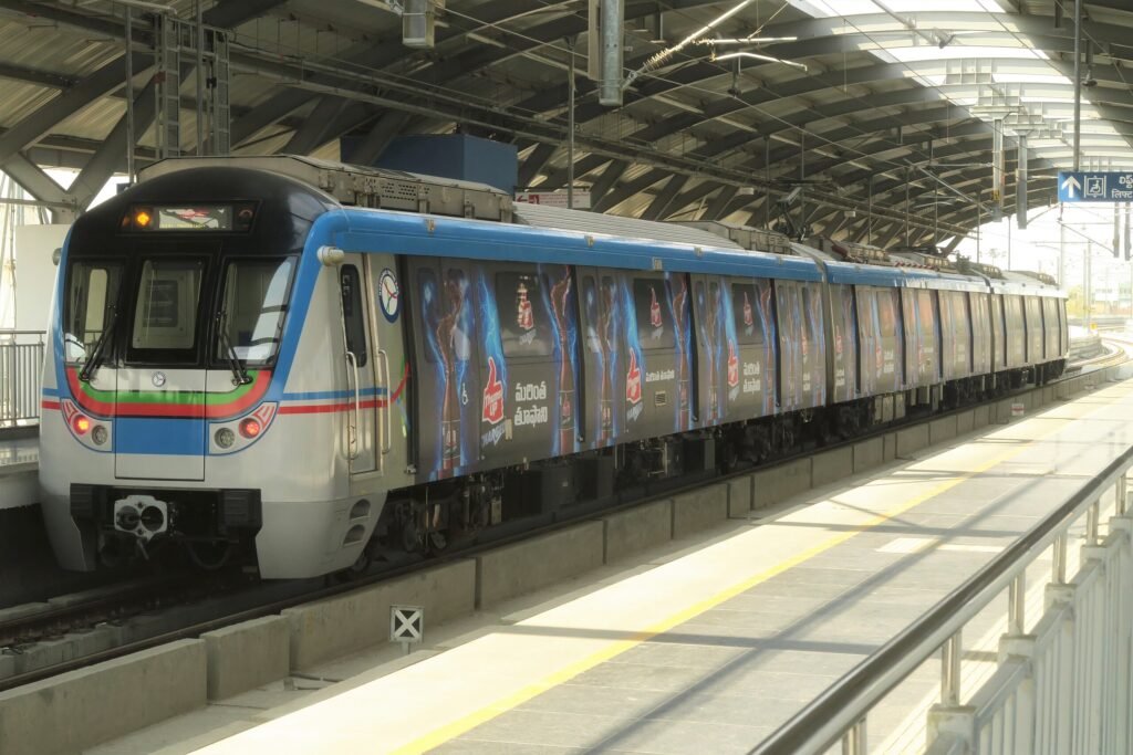 Fly2Blue, CC0, via Wikimedia Commons - Hyderabad Metro Phase 1
