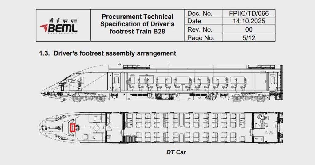 Image Credit - BEML X account - BEML High Speed Trainset