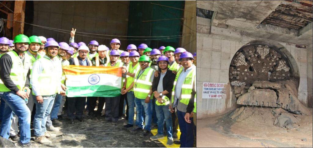 Image Credit - L&T Construction LinkedIn Page - Delhi Metro DC-09