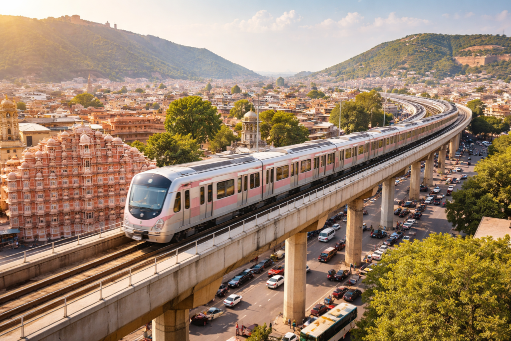 Image created by AI - Jaipur Metro Phase 2