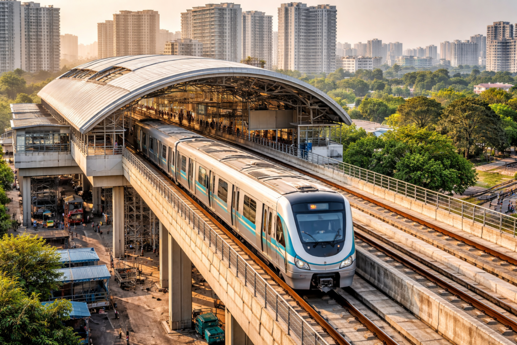 Image created by AI - Thane Metro station contract