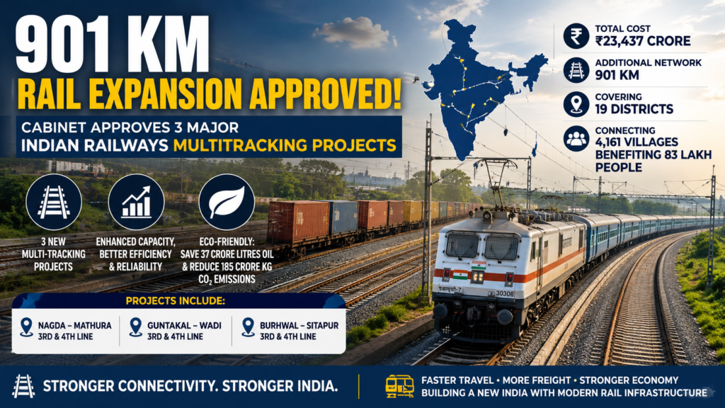 Image created by AI - Indian Railways Multitracking Projects