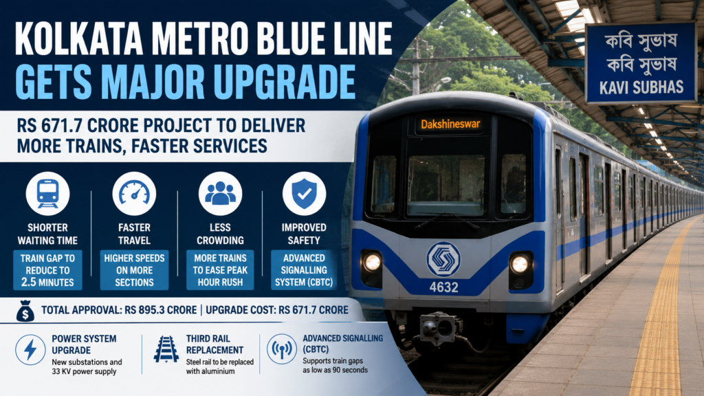 Image created by AI - Kolkata Metro Blue Line