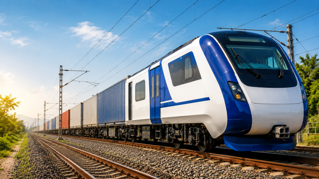 Image created by AI - Vande Bharat Freight Train